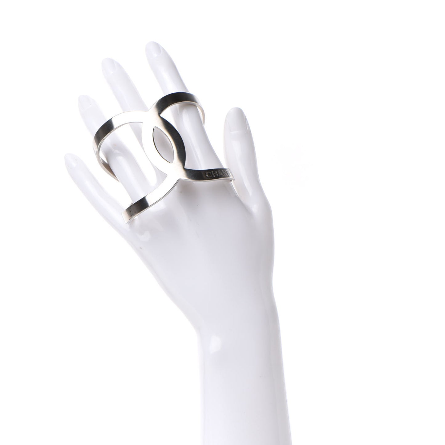 Metal CC Cuff Silver