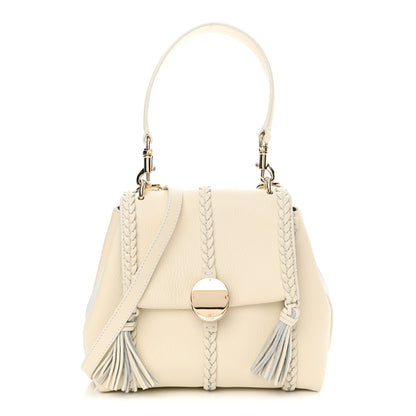 Chloe Grained Calfskin Small Penelope Soft Shoulder Bag White 1 of 11