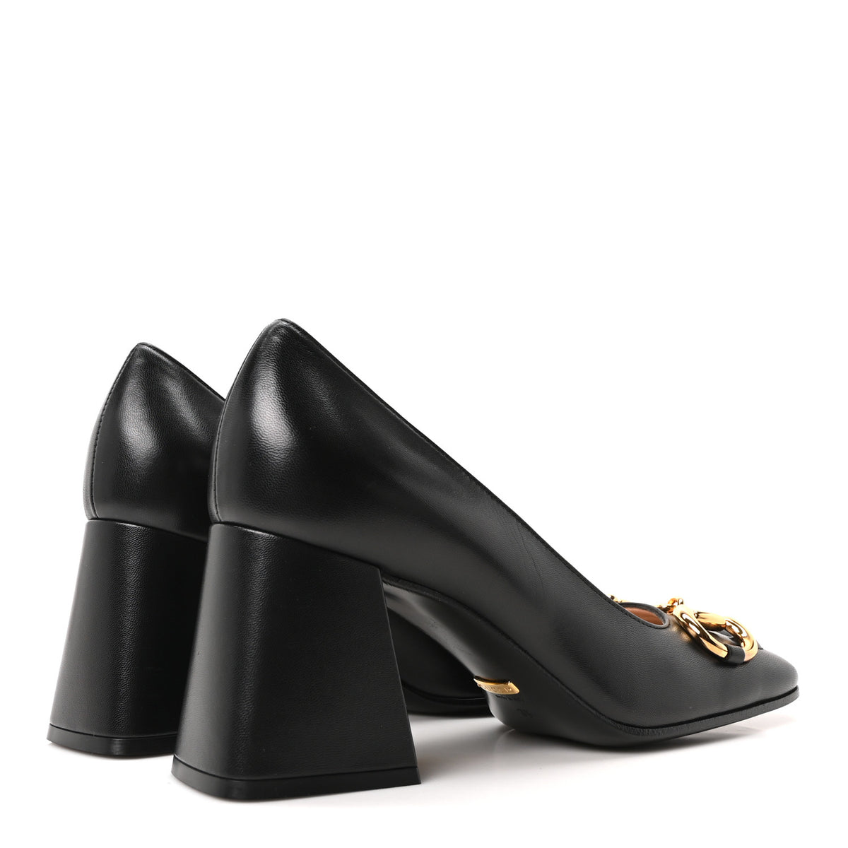 Gucci Malaga Kid Horsebit 75mm Pumps 38 Black 5 of 10