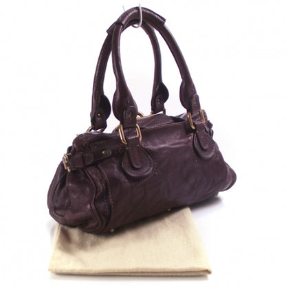 Chloe Leather Paddington Grenat 3 of 17