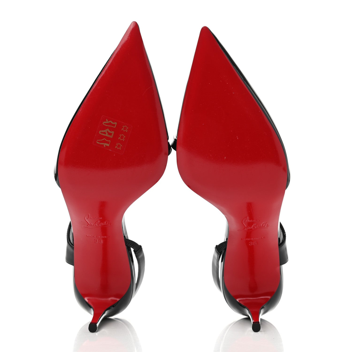 Christian Louboutin Patent Brandina 85 Pumps 38 Black 5 of 9