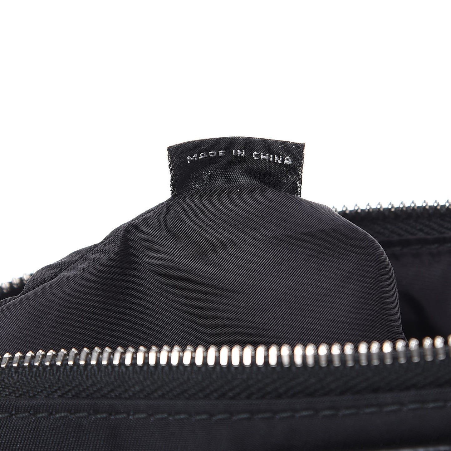Tessuto Nylon Saffiano Wristlet Black