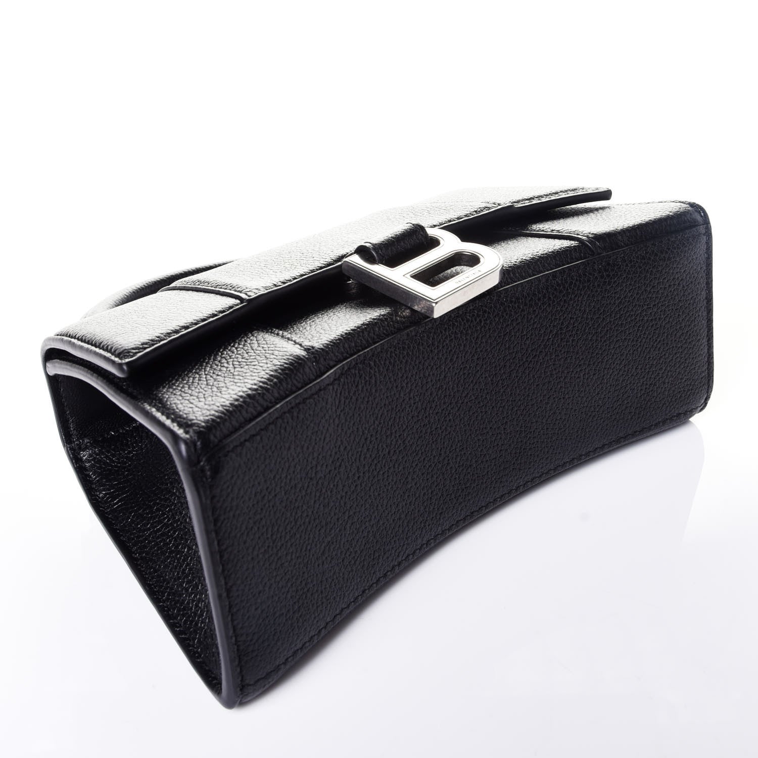Balenciaga Grained Calfskin Hourglass Top Handle Bag XS Black 4 of 10
