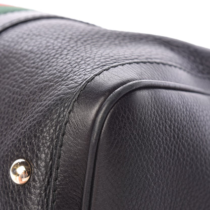 Gucci Calfskin Vintage Web Medium Boston Black 11 of 19