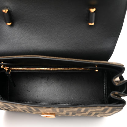 Versace X FENDI Grained Calfskin Fendace Medium La Medusa Top Handle Bag Black Brown 5 of 12