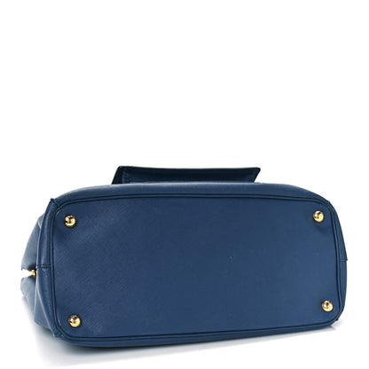 Prada Saffiano Lux Galleria Front Pocket Tote Bluette 3 of 10
