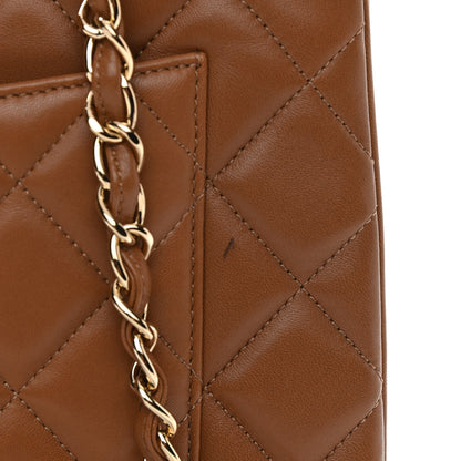 Chanel Lambskin Quilted Large Trendy CC Flap Camel 10 of 15