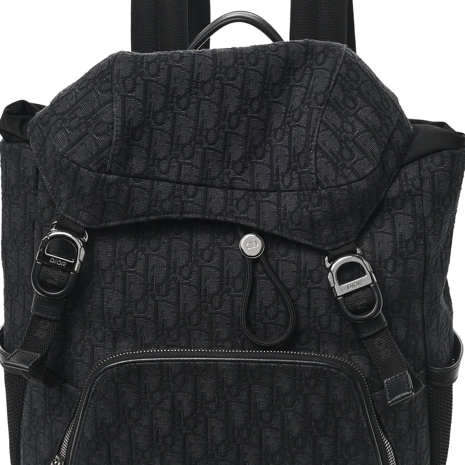 Christian Dior Oblique Calfskin 8 Backpack Black 1832320