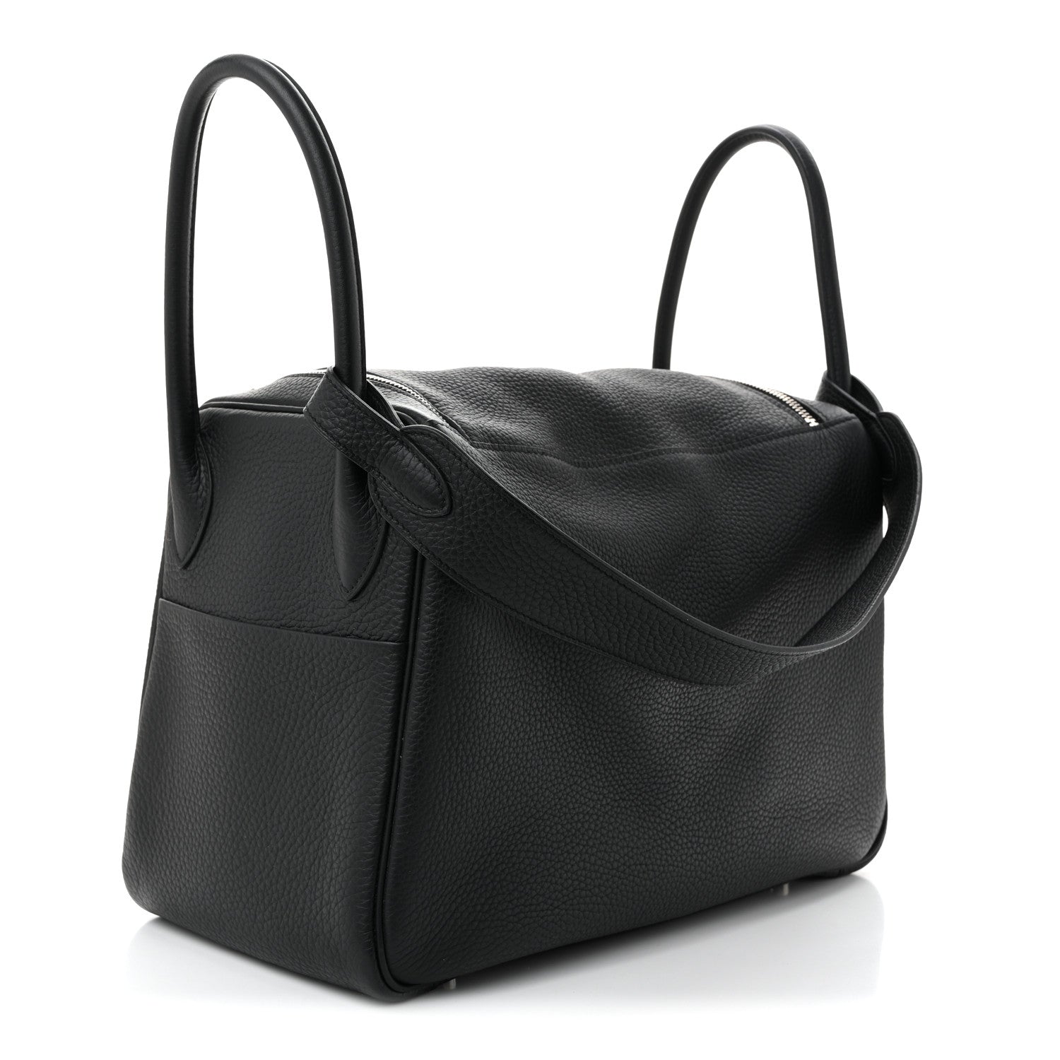Hermes Taurillon Clemence Lindy 34 Black 3 of 10