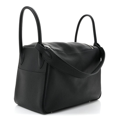 Hermes Taurillon Clemence Lindy 34 Black 3 of 10