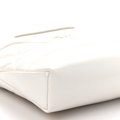 Chanel Shiny Crumpled Calfskin Quilted Nano 31 Shopping Bag White 8 of 10