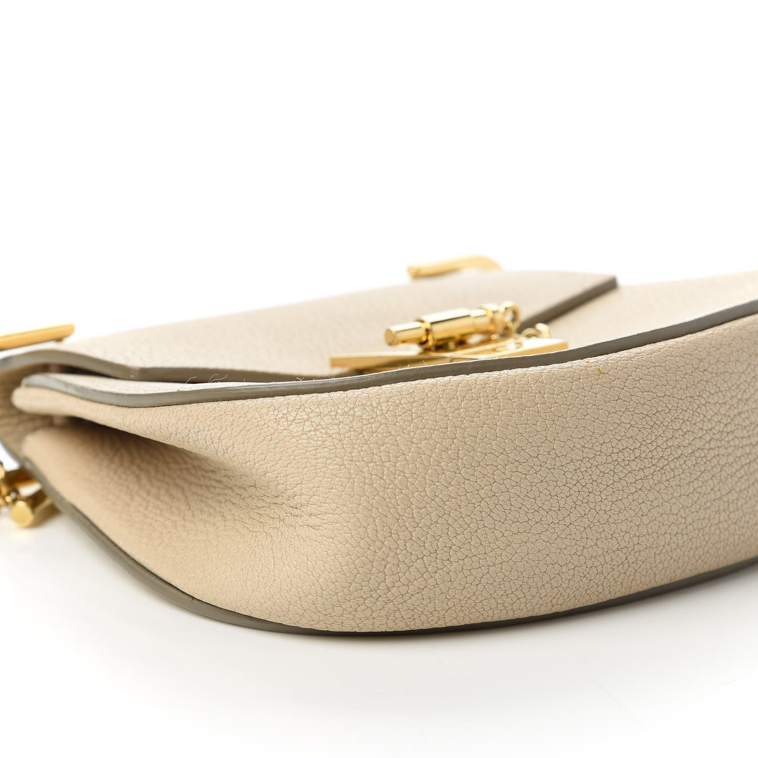 Chloe Grained Lambskin Drew Shoulder Bag Abstract White 6 of 10
