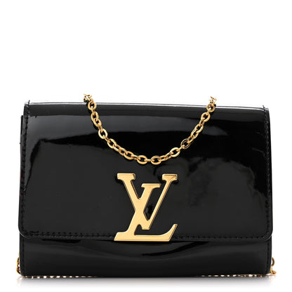 Louis Vuitton Patent Chain Louise PM Black 1 of 12