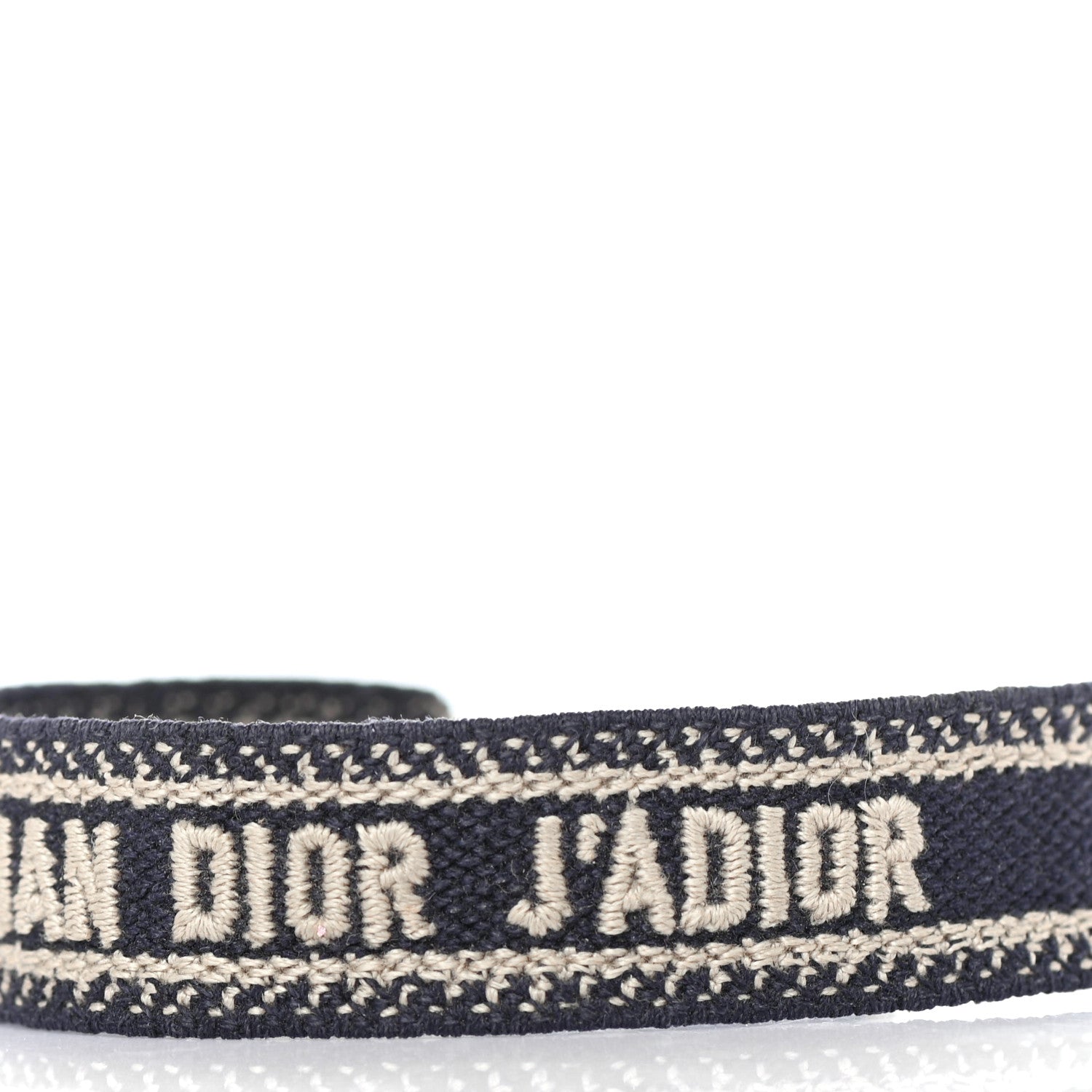 Christian Dior Woven Cotton J'Adior Friendship Bracelet Set Grey 4 of 4