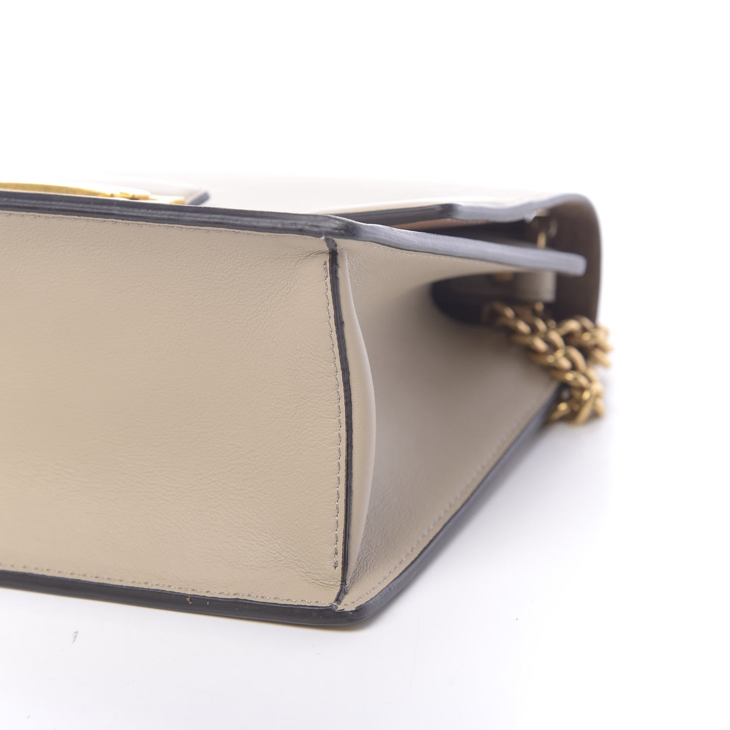 Fendi Vitello Grace Matte Small Kan U Shoulder Bag Nuvola 8 of 9
