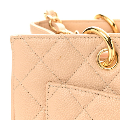 Chanel Caviar Quilted Grand Shopping Tote GST Beige Clair 14 of 17