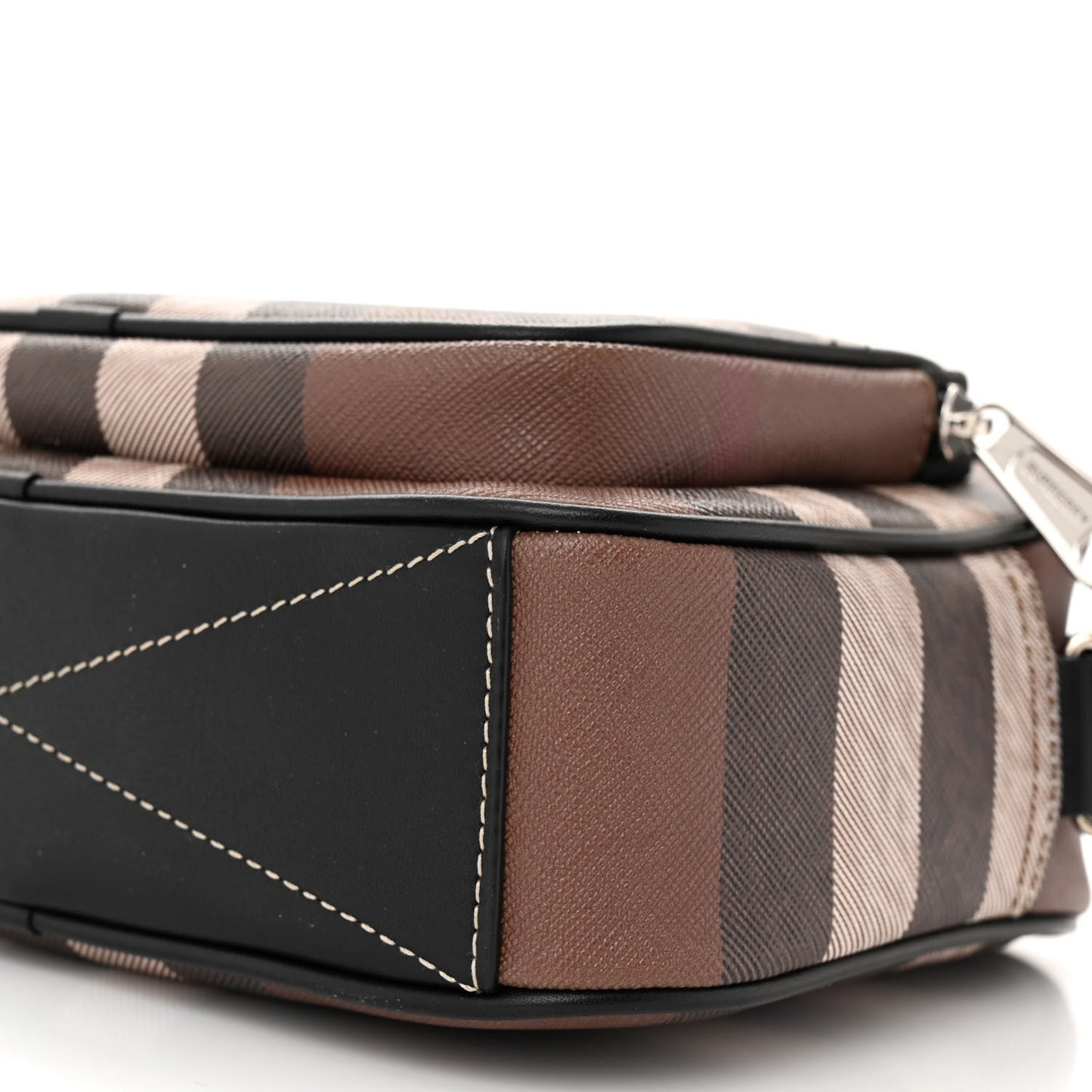 Canvas Check Paddy Messenger Birch Brown