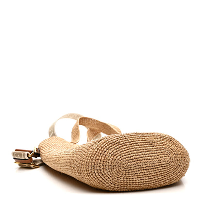 Loewe Raffia Mini Slit Tote Bag Natural Tan 4 of 11