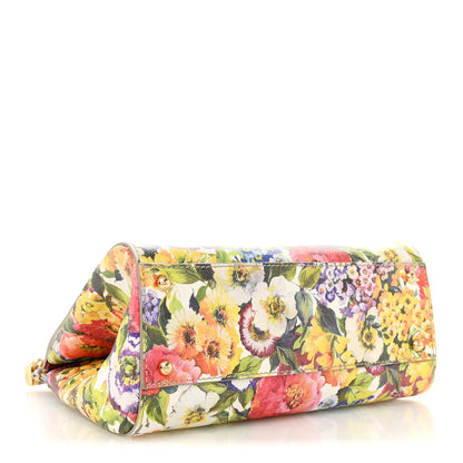 Dolce & Gabbana Dauphine Flower Print Medium Miss Sicily Satchel Multicolor 4 of 11