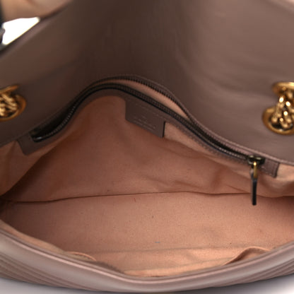 Gucci Calfskin Matelasse Medium GG Marmont Shoulder Bag Porcelain Rose 5 of 9