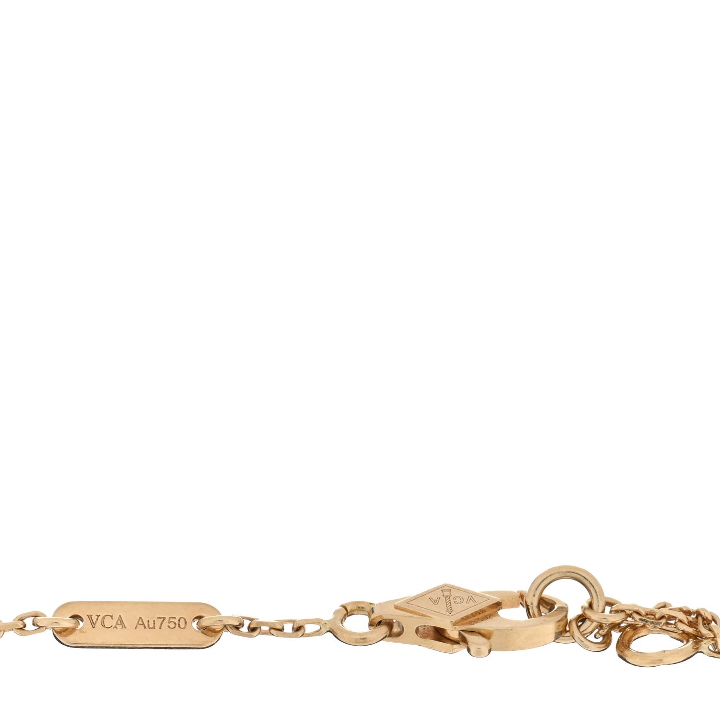 18K Yellow Gold Mother of Pearl Sweet Alhambra Bracelet