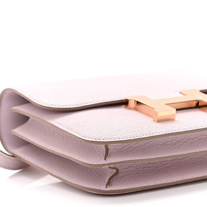 Hermes Chevre Mysore Constance 18 Mauve Pale 9 of 10