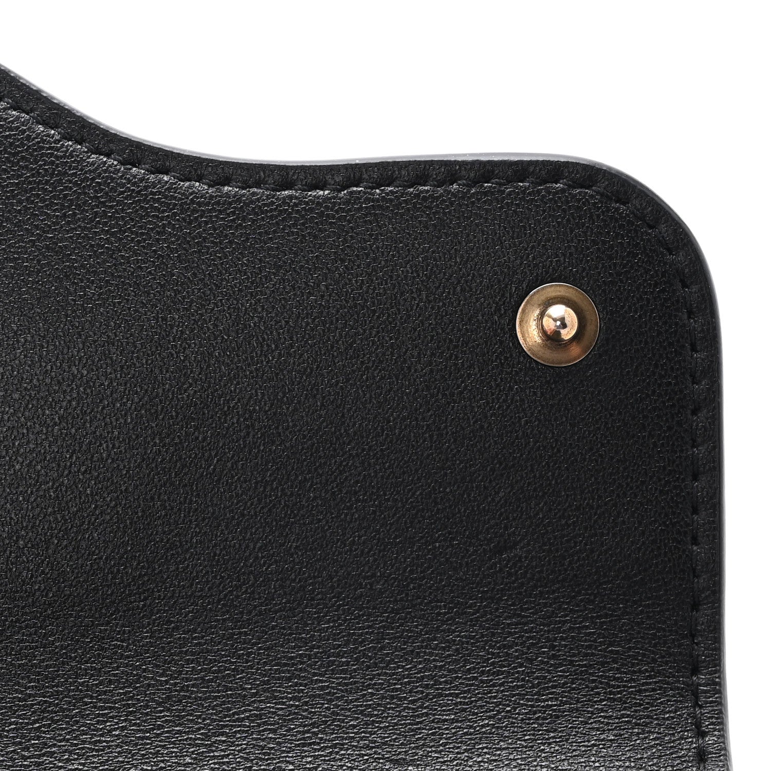 Christian Dior Grained Calfskin Saddle Lotus Wallet Black 8 of 10
