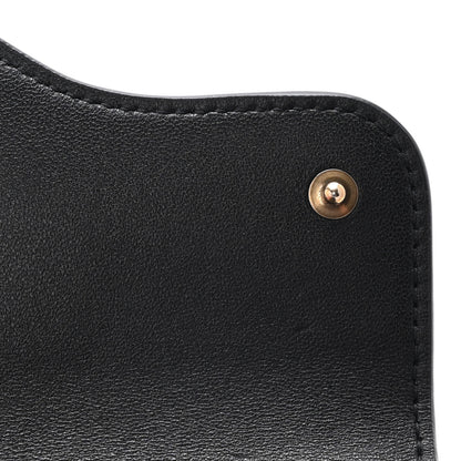 Christian Dior Grained Calfskin Saddle Lotus Wallet Black 8 of 10