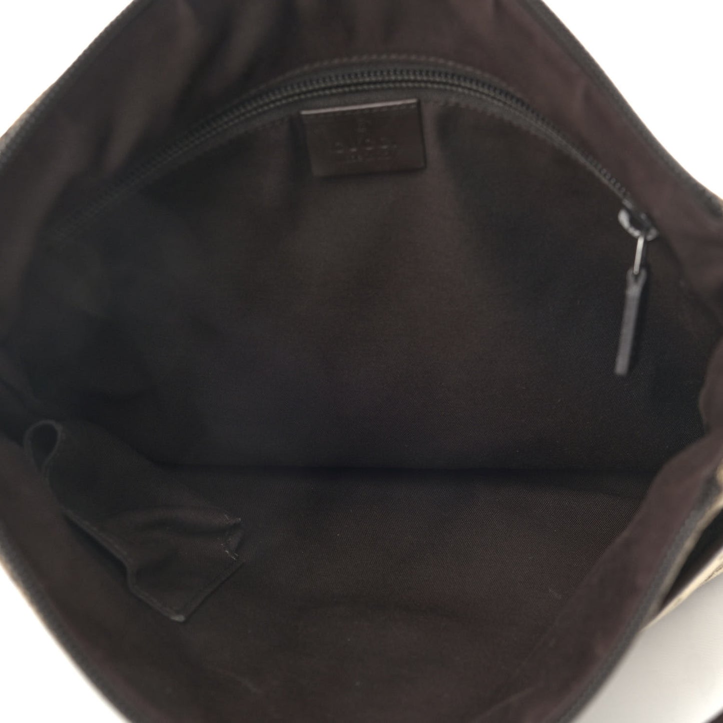 Monogram Calfskin Perforated Medium Flat Messenger Bag Dark Brown