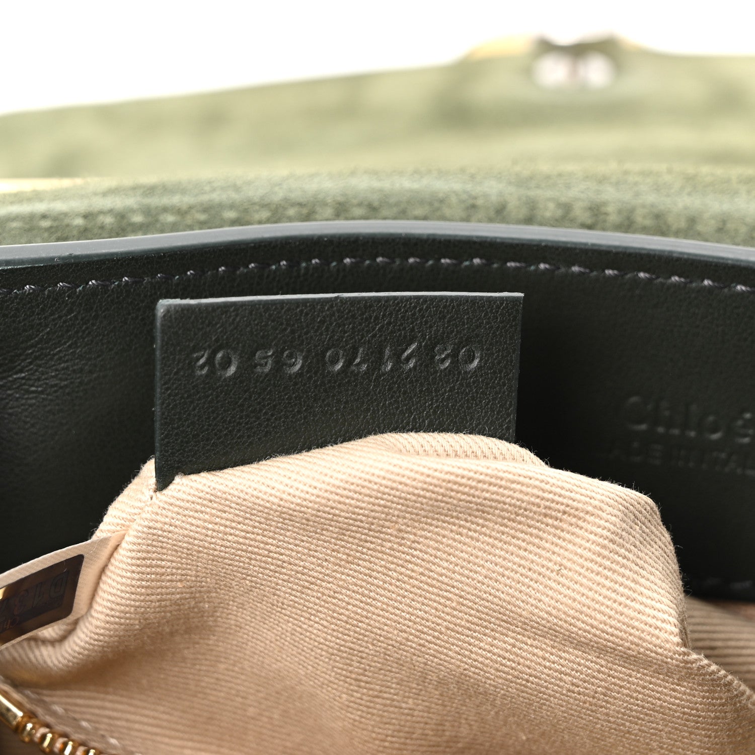 Chloe Calfskin Suede Mini Tess Day Bag Black Olive 7 of 10