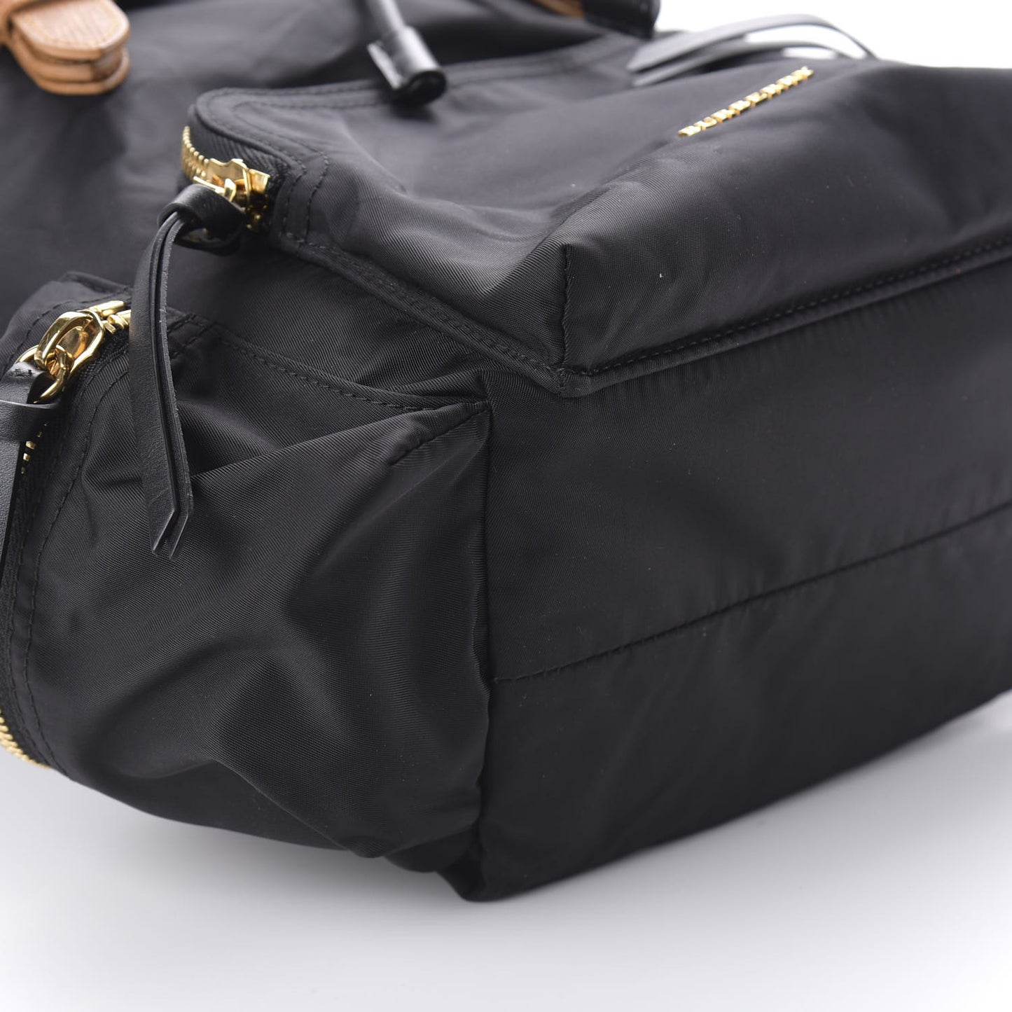 Nylon Medium Rucksack Backpack Black