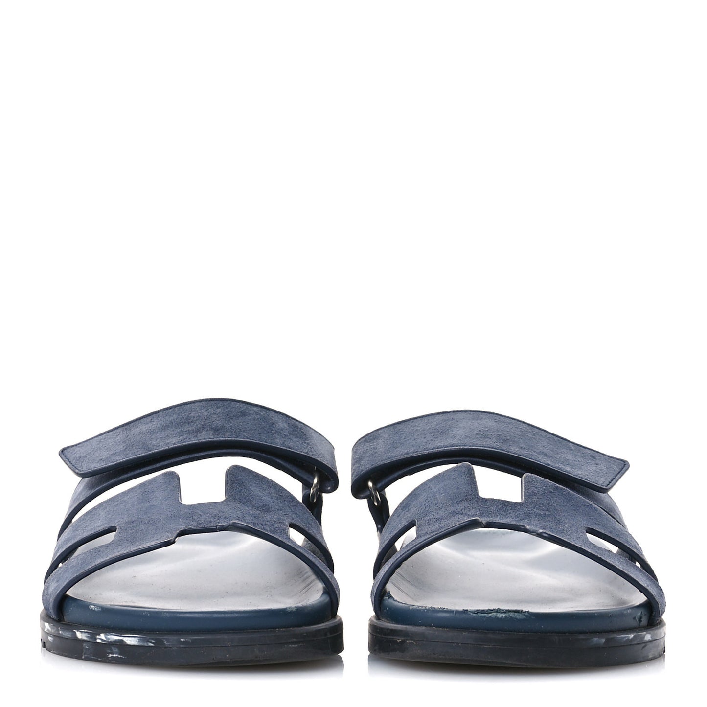 Suede Goatskin Womens Chypre Sandals 38 Bleu Celeste