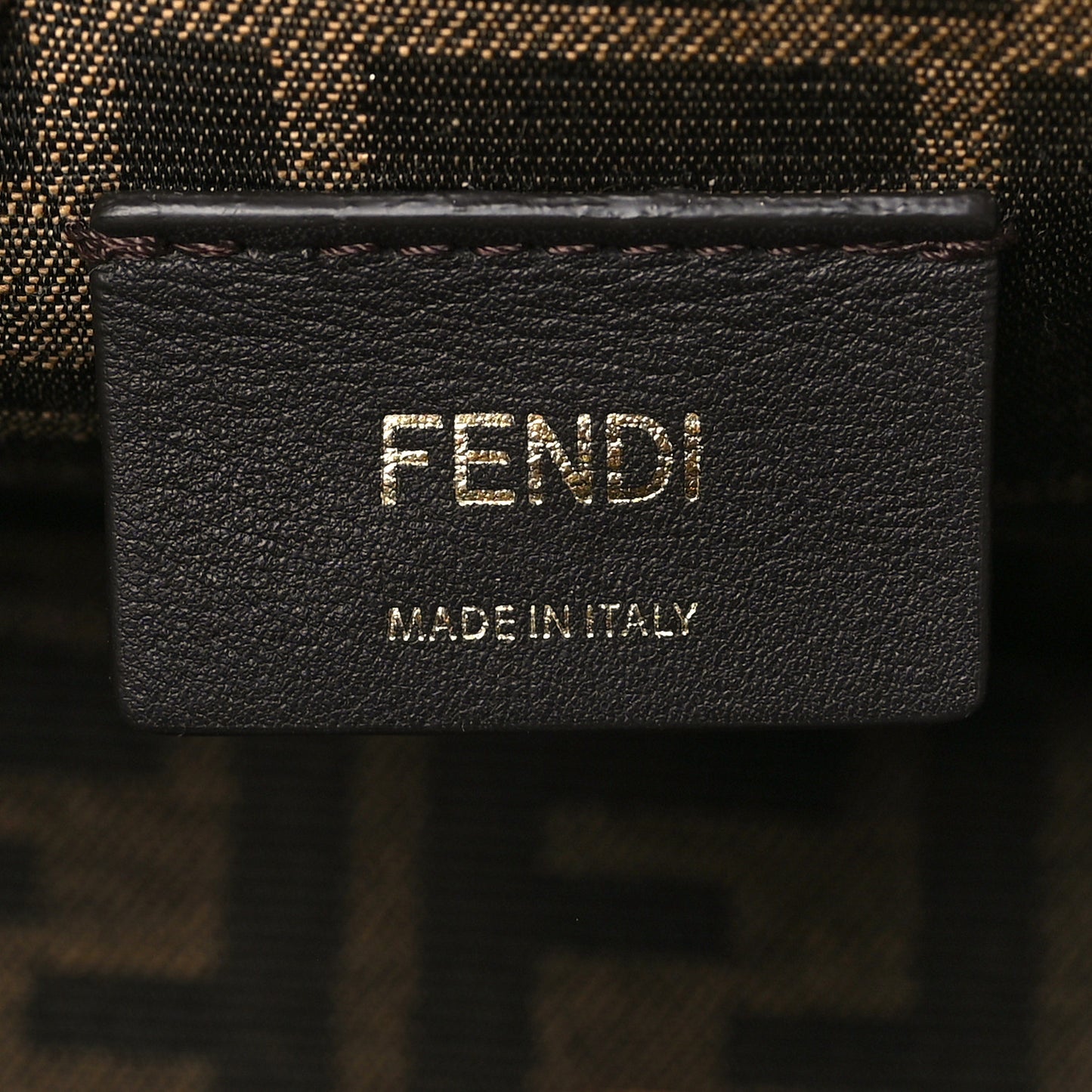Shiny Nappa Small Fendi First Caramello
