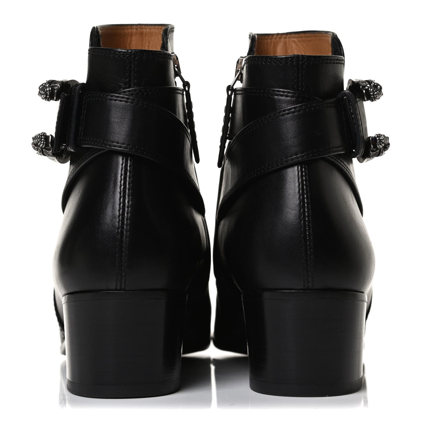 Calfskin Dionysus Elizabeth Ankle Boots 38 Black