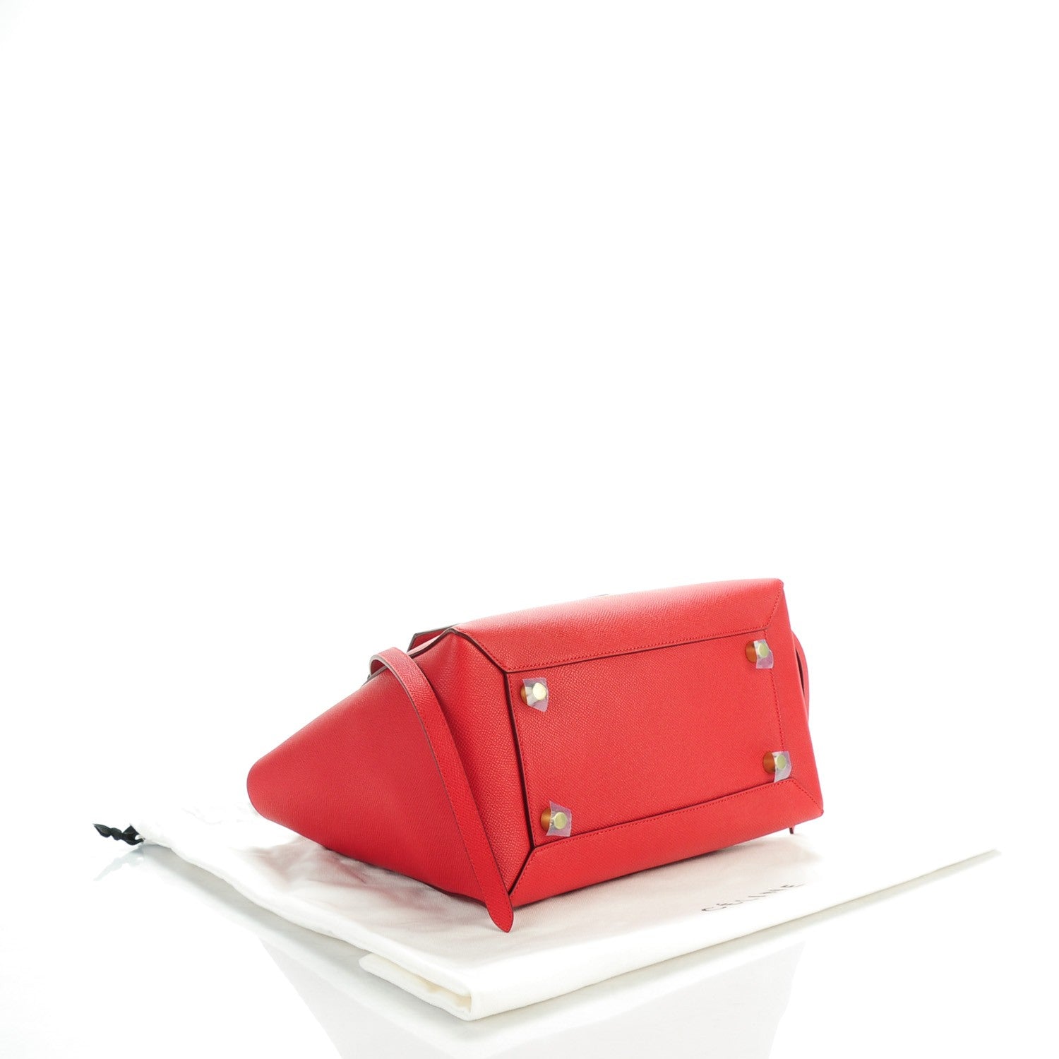 Celine Grained Calfskin Mini Belt Bag Coquelicot 4 of 9