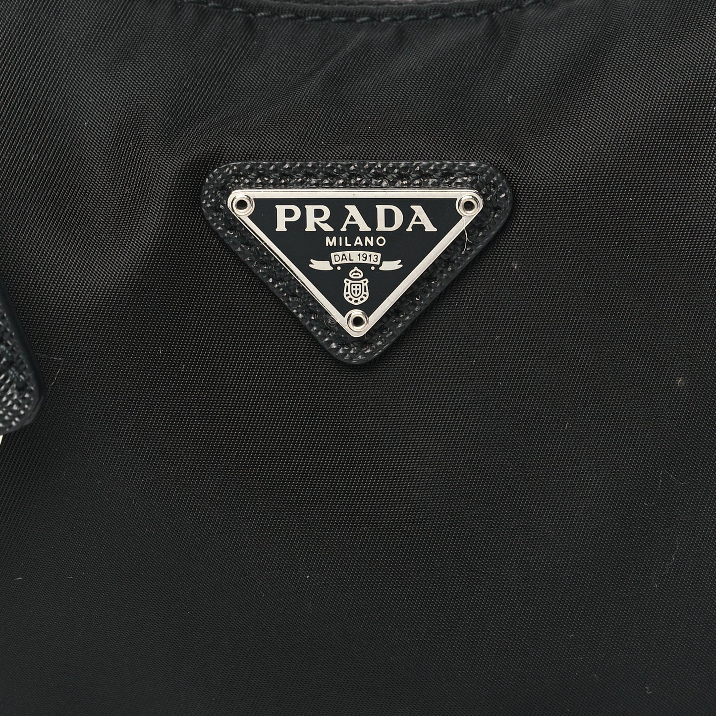 Tessuto Nylon Saffiano Mini Re-Edition 2005 Bag Black