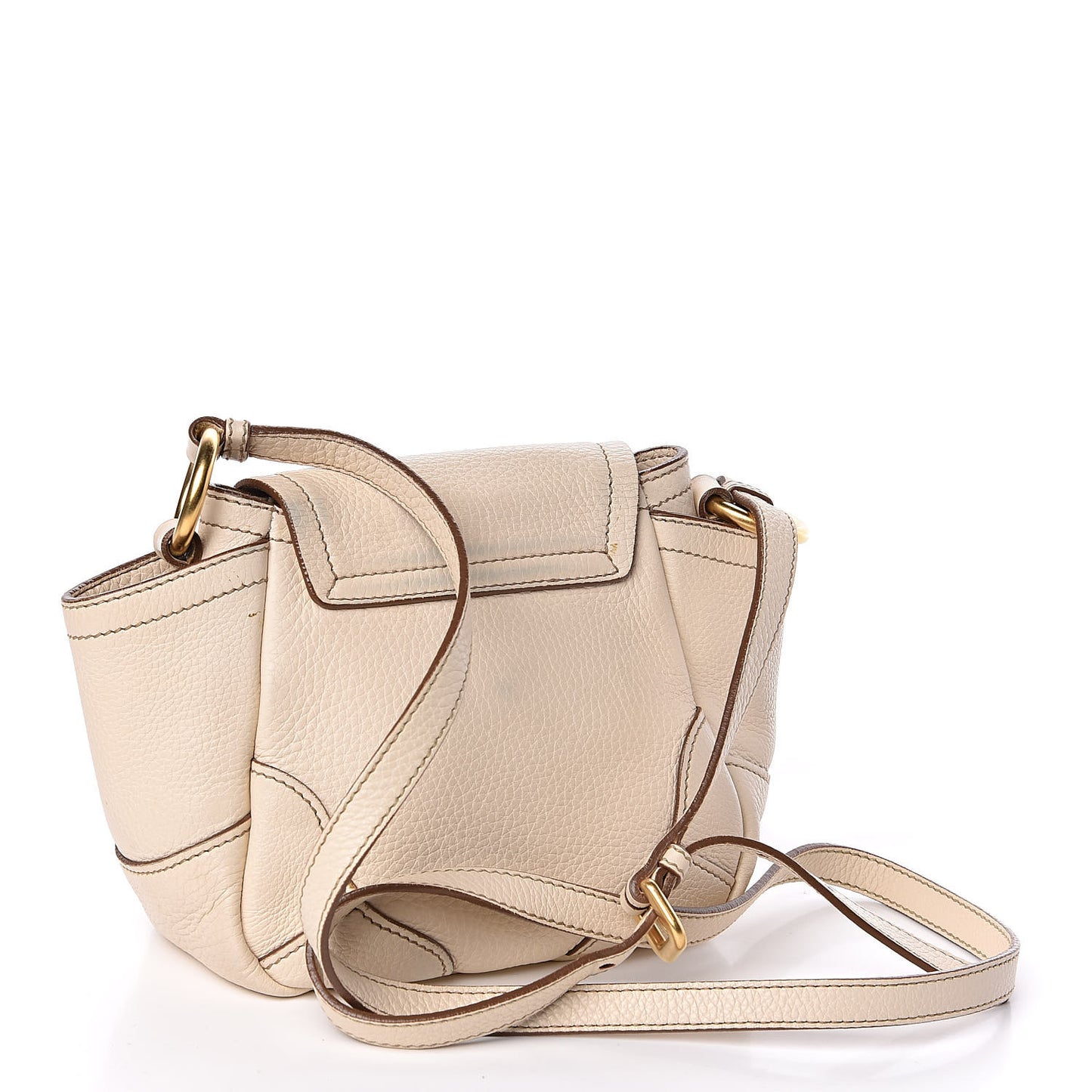 Vitello Daino Crossbody Bag Cera
