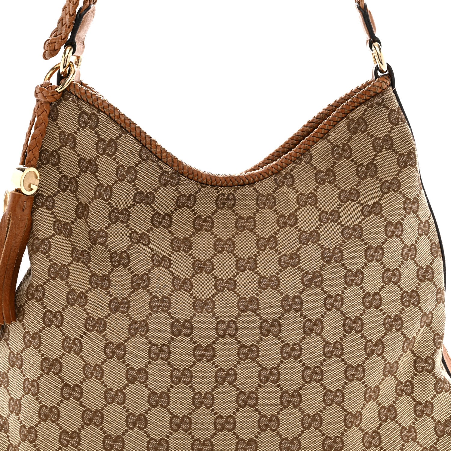 Gucci Monogram Medium Marrakech Hobo Camel 8 of 12