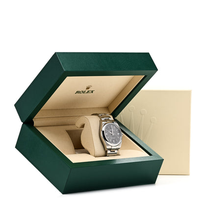 Rolex Stainless Steel 39mm Oyster Perpetual Watch Rhodium 114300 5 of 5