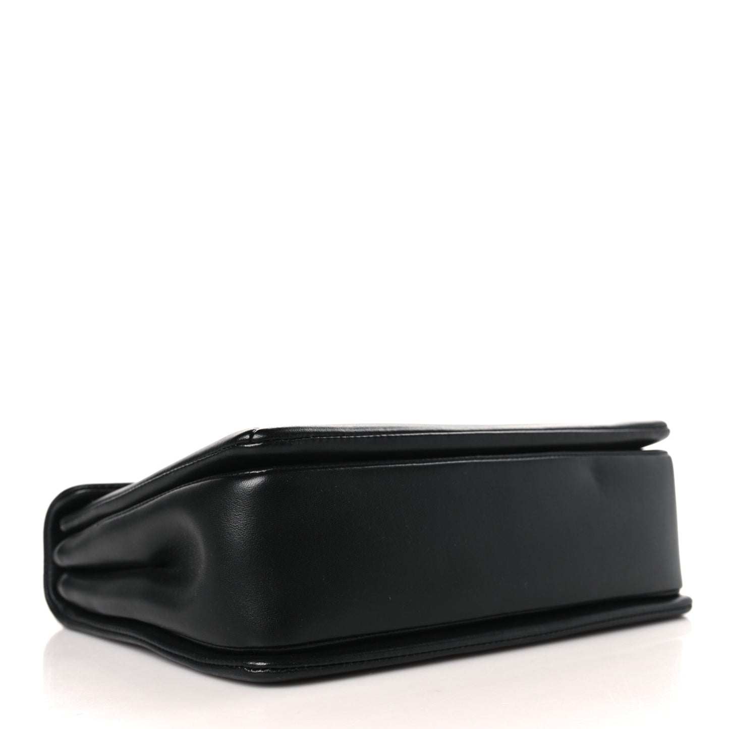 Nappa Tonal One Stud Chain Shoulder Bag Black
