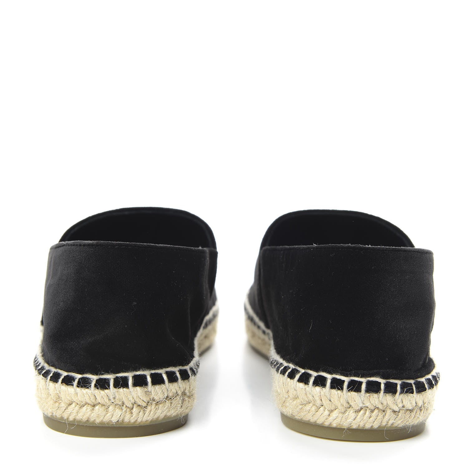 Chanel Velvet Logo Espadrilles 39 Black 6 of 8