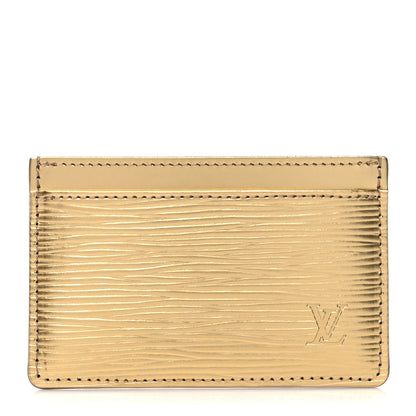 Louis Vuitton Epi Card Holder Gold 1 of 7