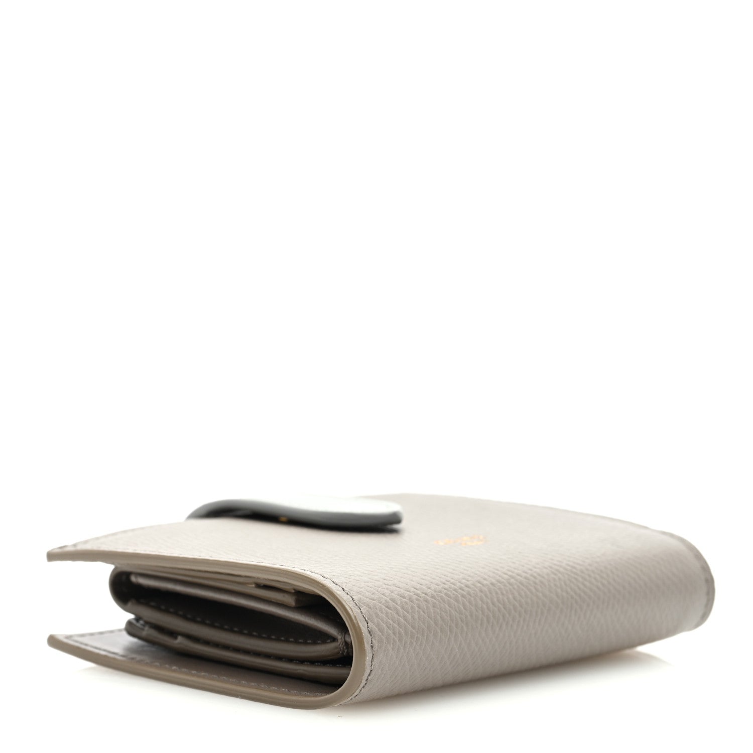 Celine Grained Calfskin Small Multifunction Strap Wallet Pebble Mineral 4 of 7