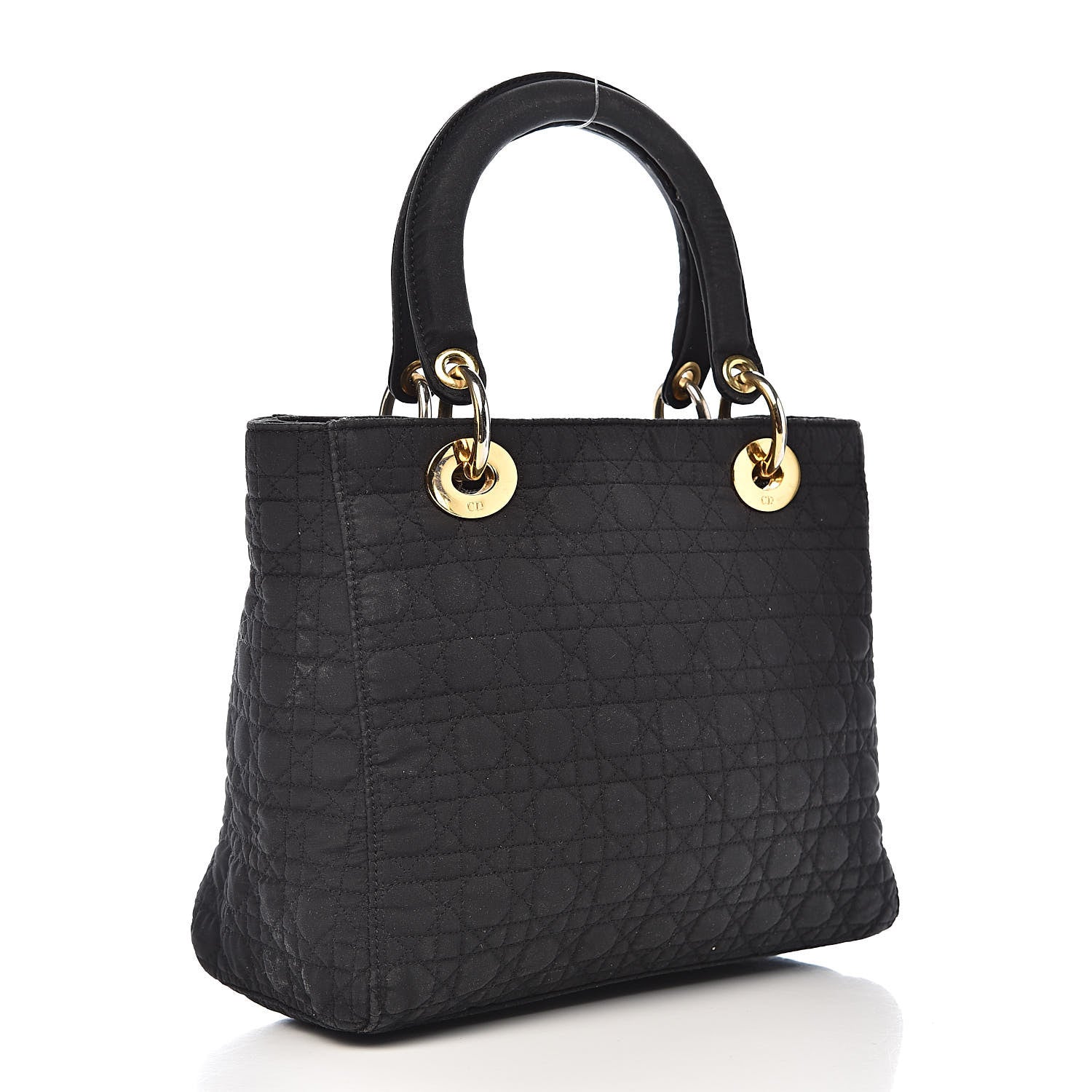 Christian Dior Nylon Cannage Medium Lady Dior Black 3 of 19
