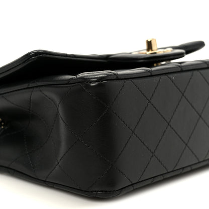 Chanel Lambskin Quilted Mini Rectangular Flap Black 10 of 12