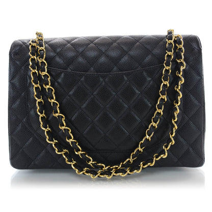 Chanel Caviar Quilted Maxi Double Flap Black 3 of 9