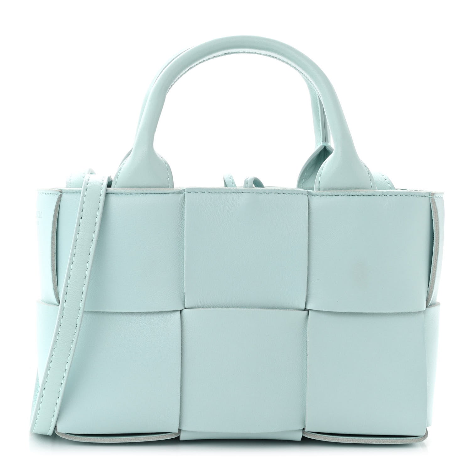 Bottega Veneta Nappa Maxi Intrecciato Mini Arco Tote Pale Blue 1 of 10