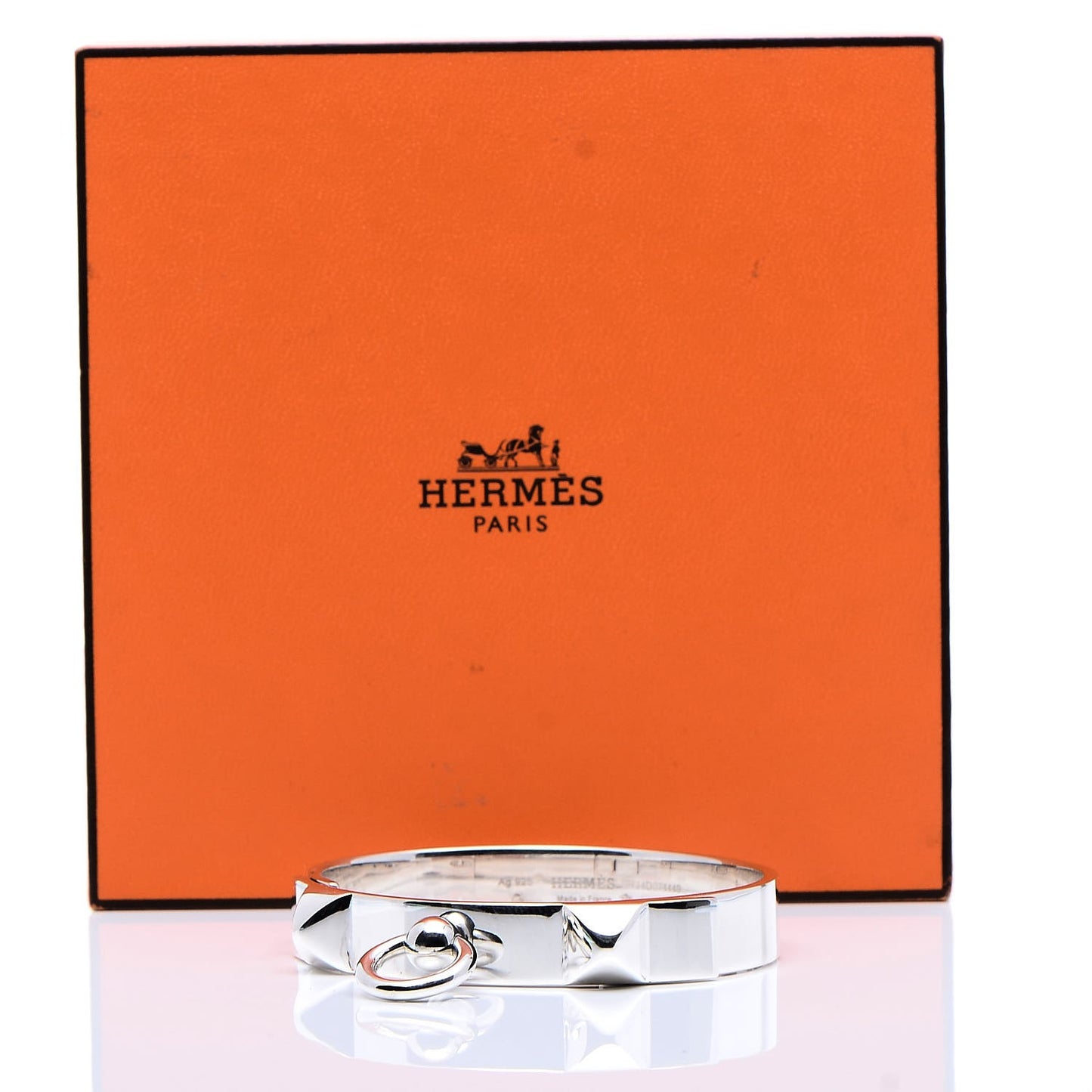 Sterling Silver PM Collier De Chien Bracelet SH