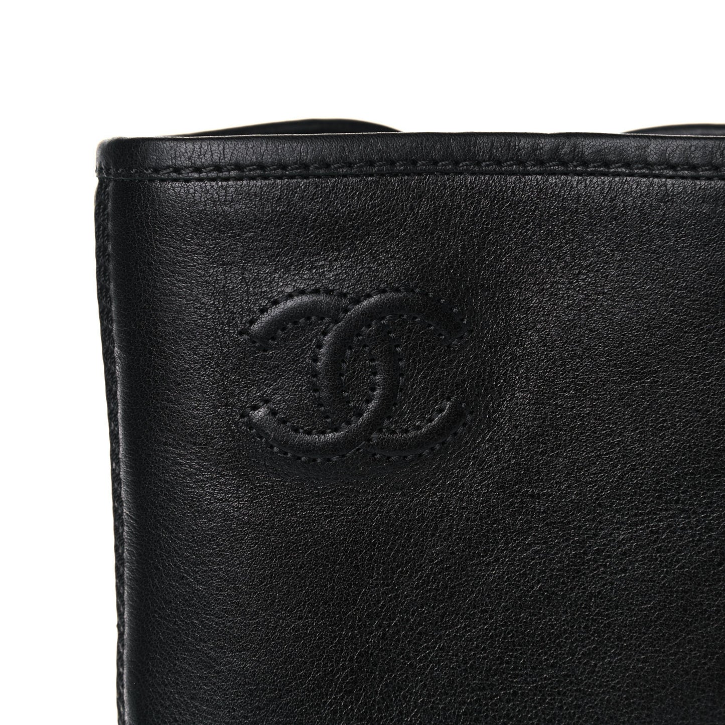 Calfskin Quilted CC Boots 36 Black