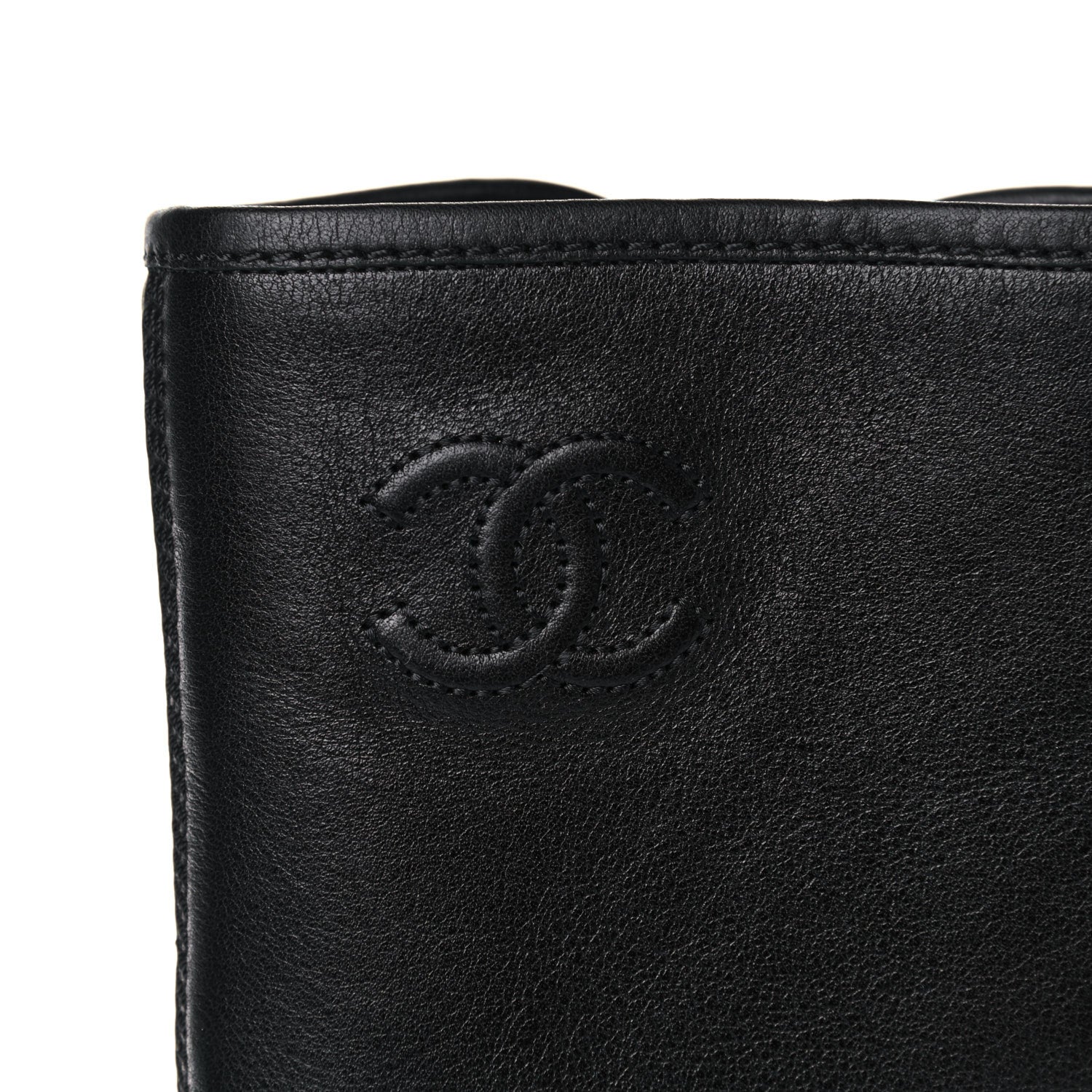 Chanel Calfskin Quilted CC Boots 36 Black 11 of 11